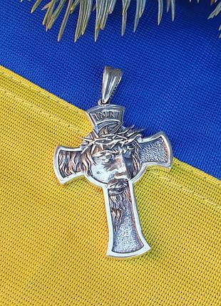 Хрест іісус із срібла