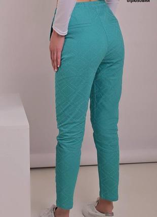 Женские брюки (бирюзовые)2 фото