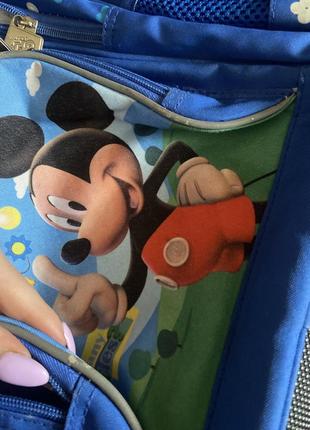 Синій рюкзак kite ранець дитячий мікі маус mickey mouse disney дісней для дошкільнят та школярів8 фото