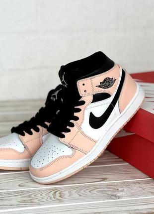 Женские высокие кроссовки nike air jordan #найк1 фото