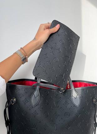 Сумка louis vuitton neverfull black4 фото