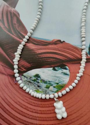 Чокер gummy bears🧸 ожерелье 🤍 кулон 🩷подвеска2 фото