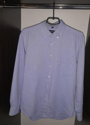 Чоловіча сорочка блакитного кольору 100% бавовна розмір м(39-40) andrew james2 фото
