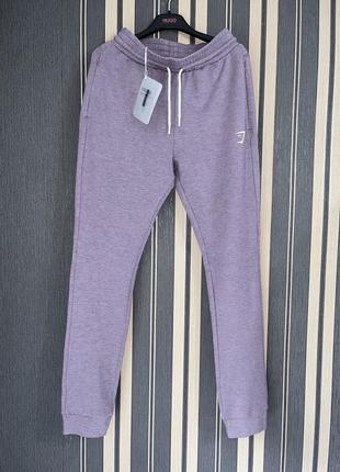 Gymshark s тонкие спортивные штаны фиолетовые новые