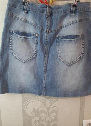 Класна джинсова спідниця4 фото