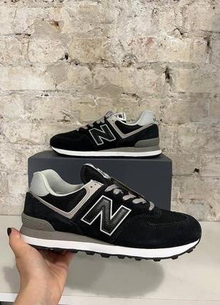 Кроссовки new balance 574 черные оригинал новые