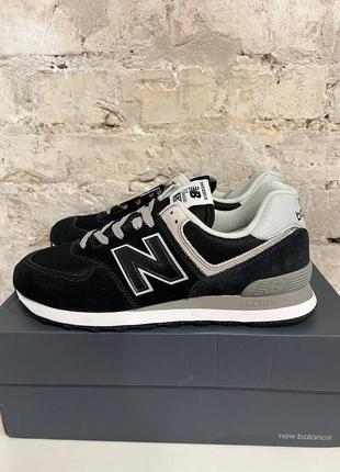 Кроссовки new balance 574 черные оригинал новые2 фото