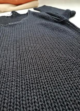 🍁чорний пуловер 🍁базовий чорний джемпер8 фото
