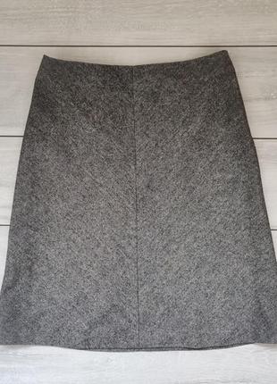 Юбка шерстяная серого цвета м р оригинал