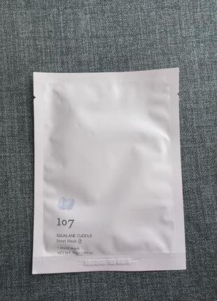 Маска тканинна oneoseven squalane cuddle sheet mask 30g