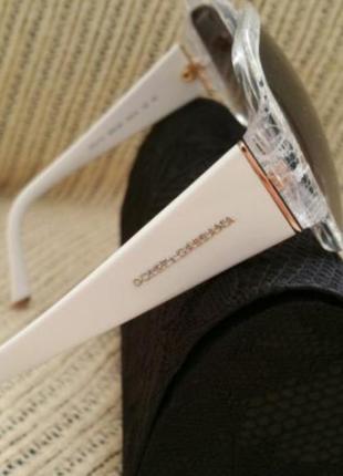 Dolce &gabbana, очки белого цвета3 фото
