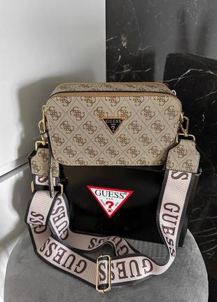 Брендова сумка guess crossbody beige