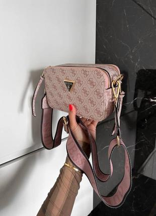 Брендова сумка guess crossbody pink5 фото