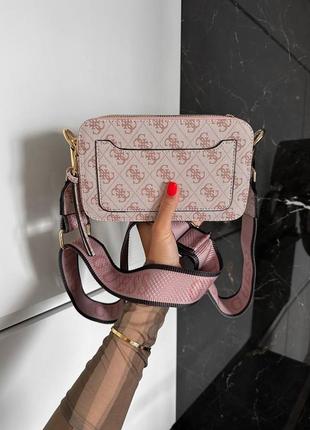 Брендова сумка guess crossbody pink7 фото