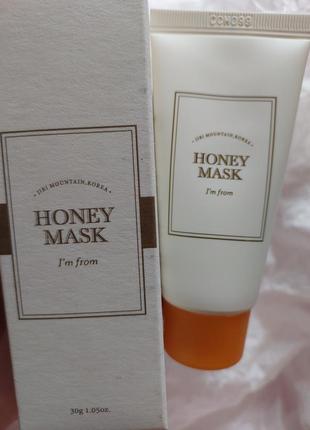 Мини питательная маска с медом i'm from honey mask1 фото