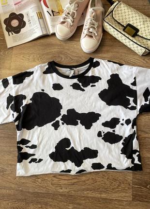 Футболка в принт cow asos3 фото