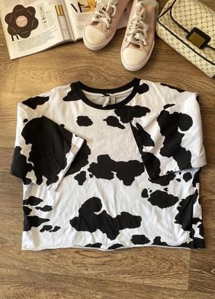 Футболка в принт cow asos2 фото