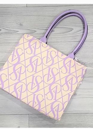Ідея подарунка кавасна сумка шопер оригінал lavender vanilla victoria's secret виктория сикрет вікторія сікрет2 фото