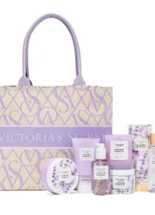 Ідея подарунка кавасна сумка шопер оригінал lavender vanilla victoria's secret виктория сикрет вікторія сікрет5 фото