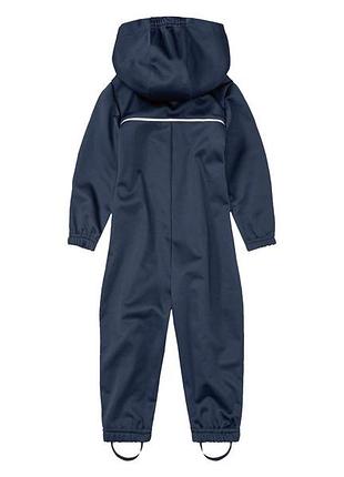 Комбинезон-дождевик softshell / софтшелл для девочки lupilu bionic-finish® eco 378007 темно-синий 2