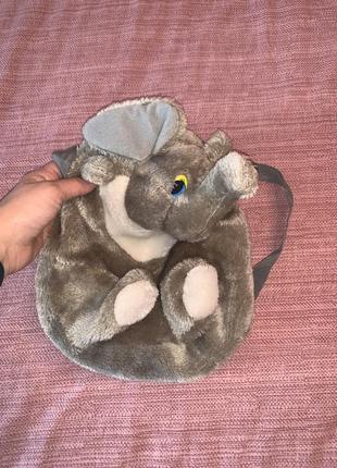 Рюкзак детский мягкий слон6 фото