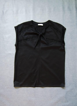 Чорна футболка з прошвою sandro paris the kooples франція преміум якість2 фото