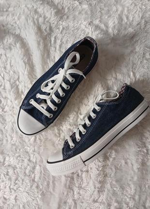 Низкие джинсовые кеды converse4 фото