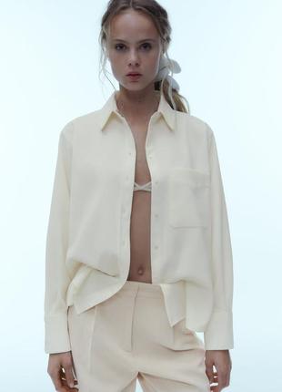 Zara, рубашка из микро вельвета, р.xs1 фото