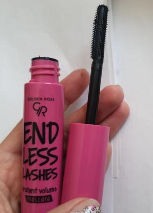 Тушь для ресниц golden rose end less lashes