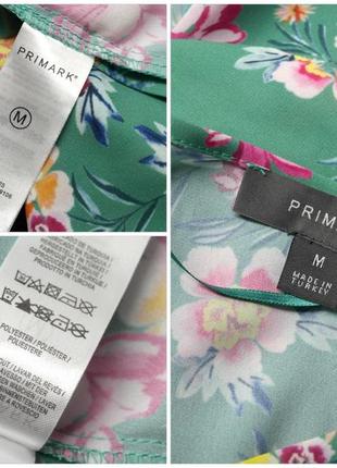 Большой выбор! mодная накидка, кимоно с поясом "primark" c цветочным принтом. размер м.5 фото