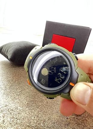 Тактические часы skmei army-green black3 фото
