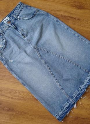 Only, удлиненная джинсовая юбка, р.s1 фото