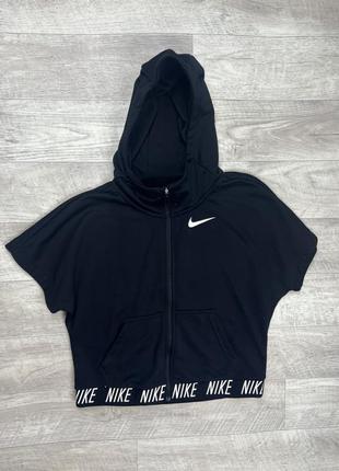 Nike dri-fit кофта 146-156 см 12-13 yrs l размер спортивная чёрная оригинал