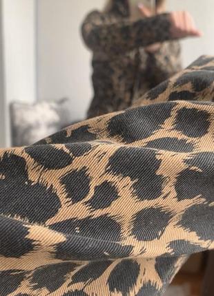 Ветровка легкая куртка размер s, primark леопардовый принт5 фото