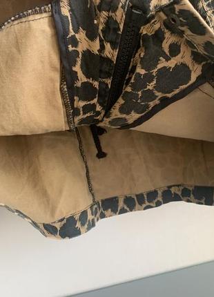 Ветровка легкая куртка размер s, primark леопардовый принт9 фото