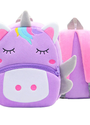 Якісний дитячий рюкзак  дівчинці единоріг