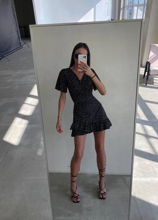 Нежное платье на запах в цветочный принт (фото живые!)🌸