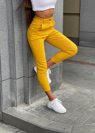 Жовті гірчичні джинси5 фото