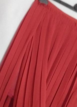 Длинная шифоновая юбка плиссе mexx с разрезами2 фото
