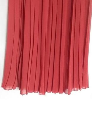 Длинная шифоновая юбка плиссе mexx с разрезами5 фото