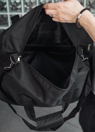 Дорожная сумка черная puma белое лого (мал.)10 фото