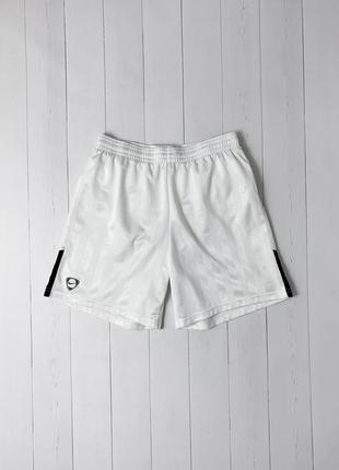 Мужские белые спортивные тренировочные футбольные шорты nike dri-fit найк. размер s m1 фото