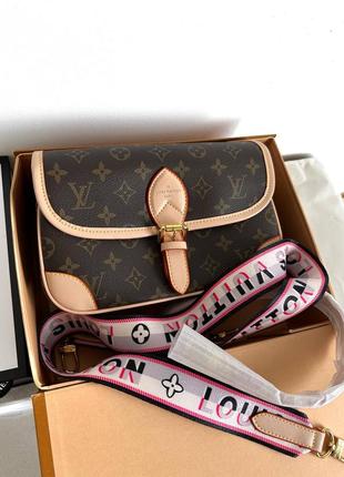 Брендова сумка louis vuitton brown beige