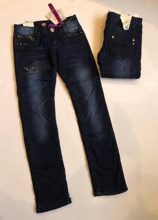 Джинсы для девочки на флисе