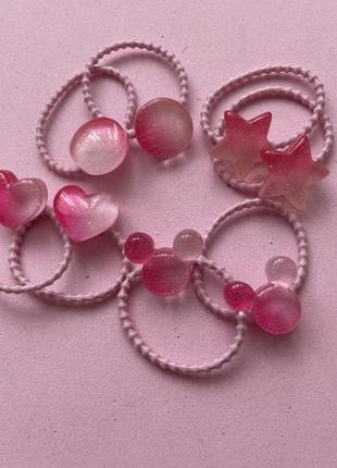 Резинки для девочек, набор резинок с фигурками, структурные резинки