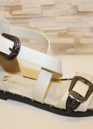 Босоножки женские бежевые б1495