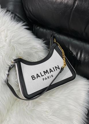 Сумочка balmain b-army canvas leather