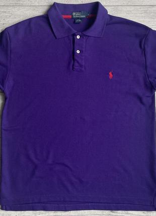 Поло\футболка polo by ralph lauren vintage purple polo