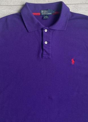 Поло\футболка polo by ralph lauren vintage purple polo2 фото