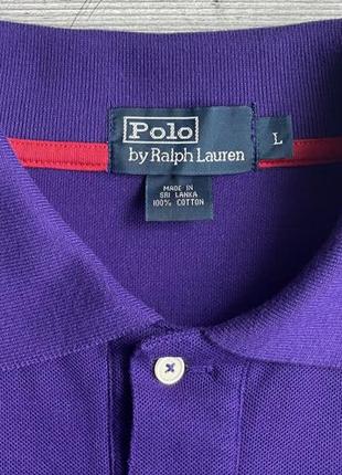 Поло\футболка polo by ralph lauren vintage purple polo3 фото